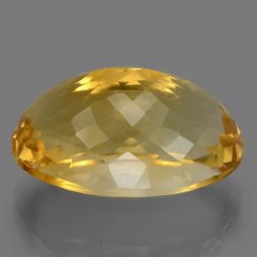 Citrino dourado natural 21,83ct, corte oval, VVS