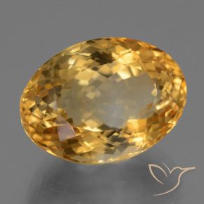 Citrino Dourado Escuro Natural 13.53ct, oval, VVS-VS