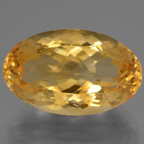 Citrino Laranja Dourado Profundo Natural 14.87ct, Corte Oval, VVS-VS