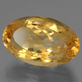 Citrino Laranja Dourado Profundo Natural 14.87ct, Corte Oval, VVS-VS