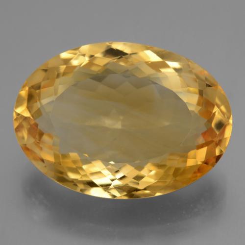 Citrino dourado natural 16,76ct, corte oval, VVS