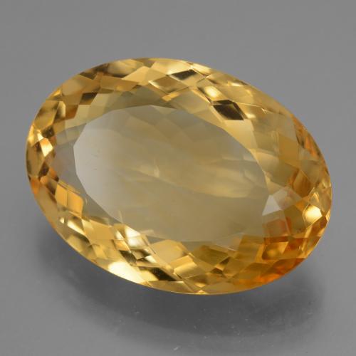 Citrino dourado natural 16,76ct, corte oval, VVS