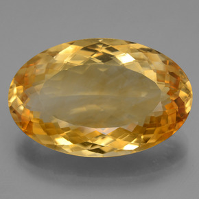 Citrino dourado natural 20,52ct, corte oval, VVS