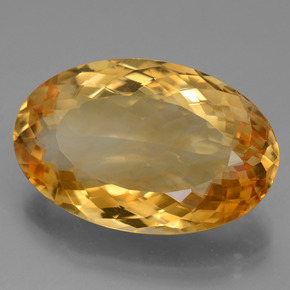 Citrino dourado natural 20,52ct, corte oval, VVS