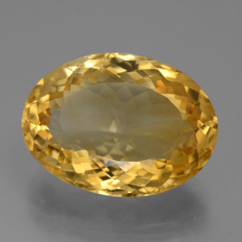 Citrino Laranja Dourado Profundo Natural 20.06ct, Corte Oval, VVS
