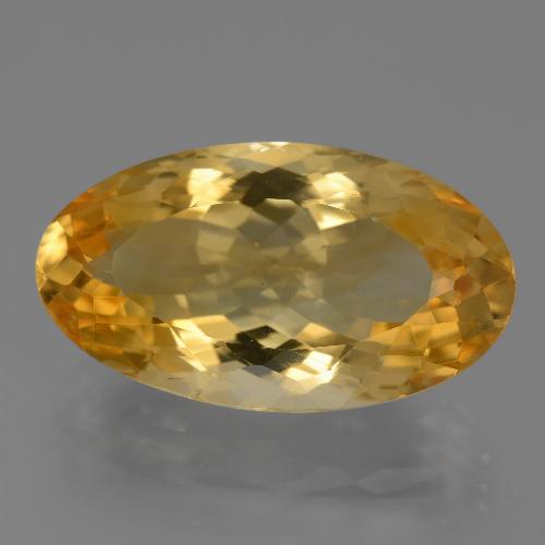 Citrino dourado natural 14,73ct, corte oval, VVS
