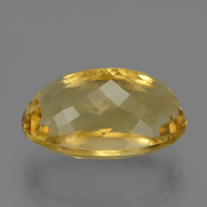 Citrino dourado natural 18,28ct, corte oval, VVS