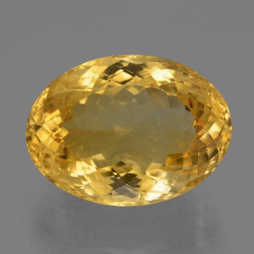Citrino dourado natural 19,99ct, corte oval, VVS