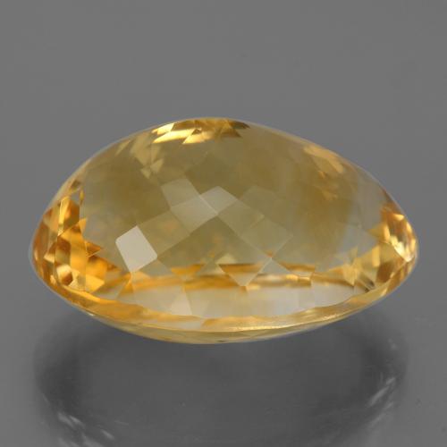 Citrino dourado natural 24,63ct, corte oval, VVS
