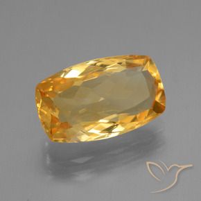 Citrino Laranja Dourado Profundo Natural 3.63ct, Almofada, VVS-VS