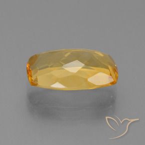 Citrino Laranja Dourado Profundo Natural 3.63ct, Almofada, VVS-VS
