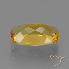 Citrino Laranja Dourado Profundo Natural 3.73ct, Almofada, VVS-VS