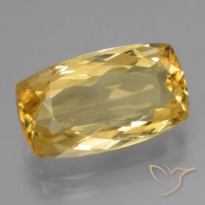 Citrino Dourado Médio-escuro Natural 7.15ct, Almofada, VVS