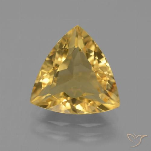 3.69ct Natural Dourado Médio-claro Citrino, Trilhão, VVS