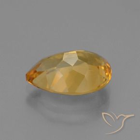 Citrino Laranja claro-dourado Natural 3.46ct, Formato de pêra, VVS