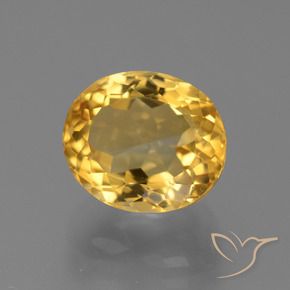 Citrino Laranja Dourado Profundo Natural 4.88ct, oval, VVS-VS