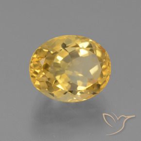 Citrino Laranja Dourada Natural 4.13ct, oval, VVS-VS