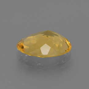 Citrino dourado natural 3,77ct, corte oval, VVS