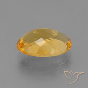 Citrino Laranja Profundo-Ouro Natural 3.94ct, oval, VVS-VS