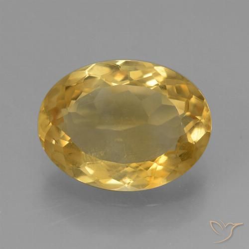 3.52ct Natural Laranja Dourada Citrino, oval, VS