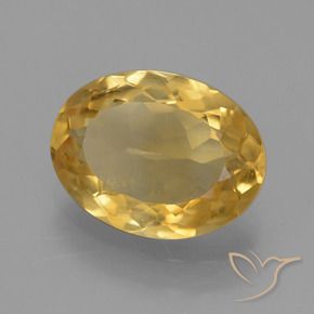 Citrino Laranja Dourada Natural 3.52ct, oval, VS
