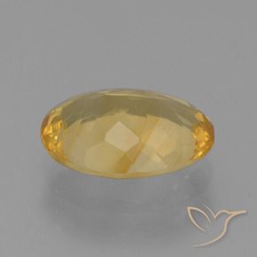 Citrino Laranja Dourada Natural 3.52ct, oval, VS