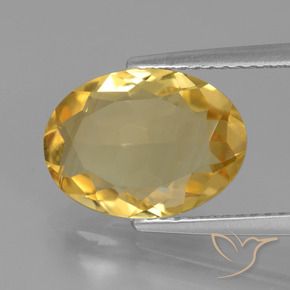Citrino Laranja Dourada Natural 3.21ct, oval, VVS