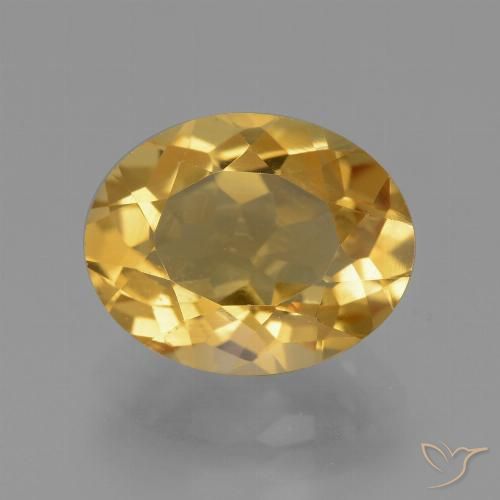 4.91ct Natural Laranja Dourado Profundo Citrino, oval, VVS