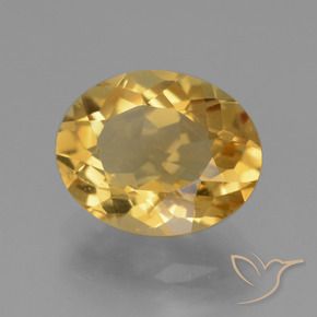 Citrino Laranja Dourado Profundo Natural 4.91ct, oval, VVS