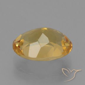 Citrino Laranja Dourado Profundo Natural 4.91ct, oval, VVS