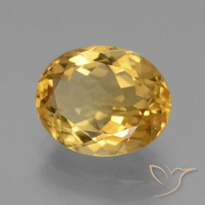 Citrino Laranja Dourado Profundo Natural 4.15ct, oval, VVS-VS