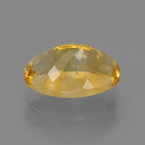 Citrino dourado natural 3,74ct, corte oval, VVS