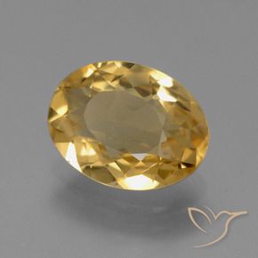 Citrino Dourado Médio-escuro Natural 2.96ct, oval, VVS-VS