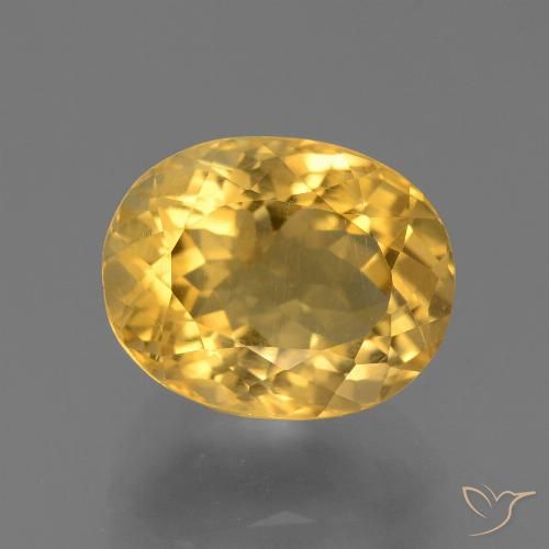 4.29ct Natural ouro médio Citrino, oval, VS