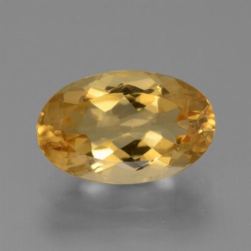 Citrino Dourado Médio-escuro Natural 3.33ct, Corte Oval, VVS