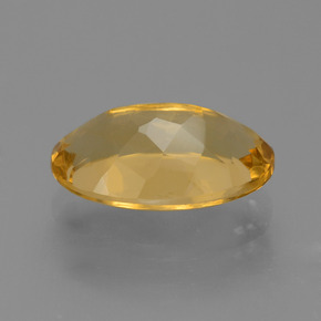 Citrino Dourado Médio-escuro Natural 3.33ct, Corte Oval, VVS