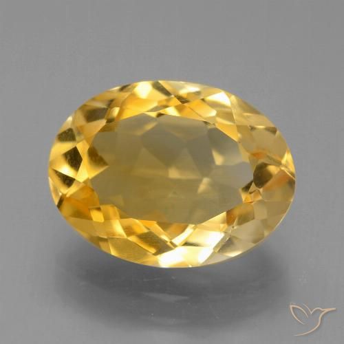 3.93ct Natural ouro brilhante Citrino, oval, VVS-VS