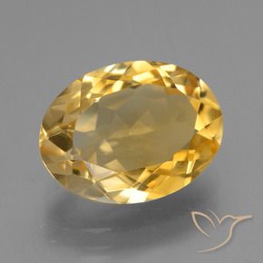 Citrino ouro brilhante Natural 3.93ct, oval, VVS-VS