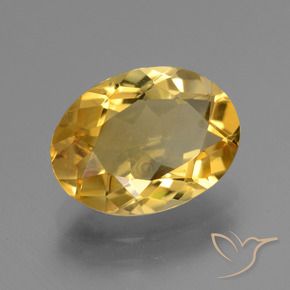 Citrino Laranja Dourado Profundo Natural 3.21ct, oval, VVS