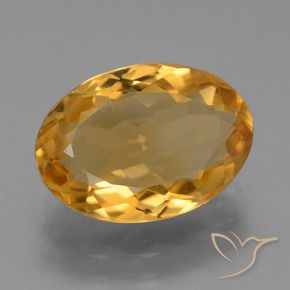 Citrino Laranja Profundo-Ouro Natural 4.91ct, oval, VVS