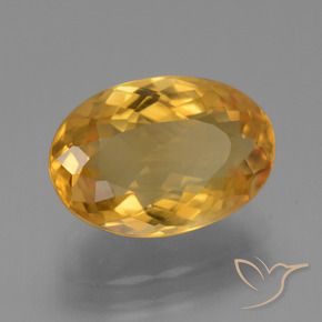Citrino Laranja escuro-dourado Natural 3.95ct, oval, VS