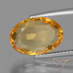 Citrino Laranja escuro Natural 4.64ct, oval, VS