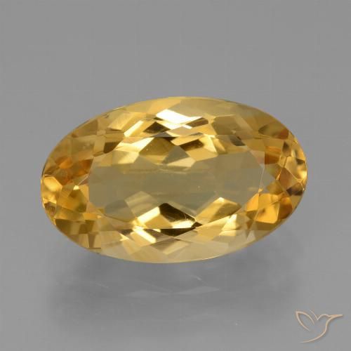 3.73ct Natural Laranja Dourado Profundo Citrino, oval, VVS-VS