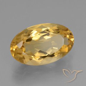 Citrino Laranja Dourado Profundo Natural 3.73ct, oval, VVS-VS