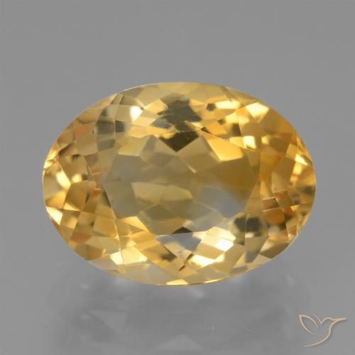 4.56ct Natural Dourado Médio-escuro Citrino, oval, VVS