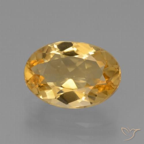 2.48ct Natural Dourado Médio-escuro Citrino, oval, VVS
