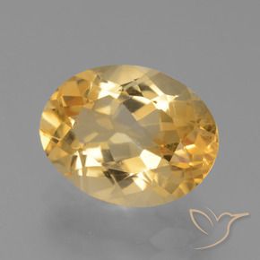Citrino Laranja claro-dourado Natural 4.26ct, oval, VS