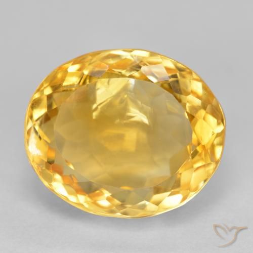 6.38ct Natural ouro médio Citrino, oval, SI