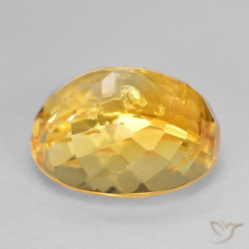 Citrino ouro médio Natural 6.38ct, oval, SI
