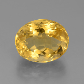 Citrino dourado natural 5,95ct, corte oval, VVS